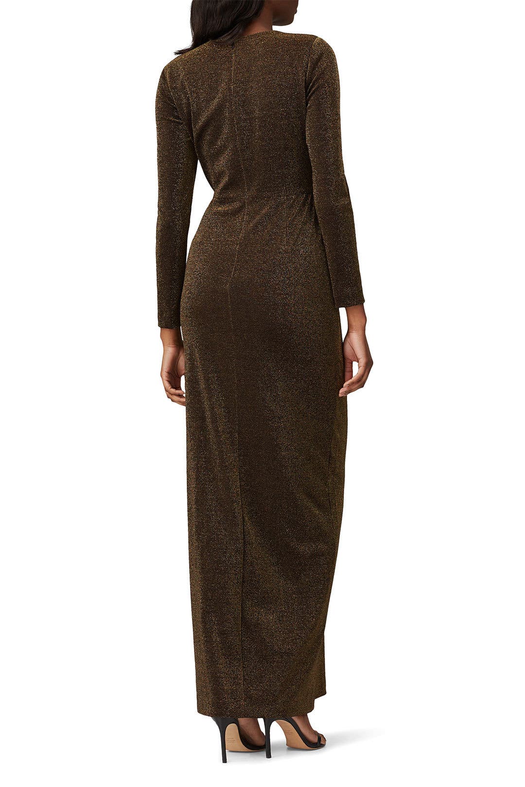 Metallic Knit Gown by Badgley Mischka 