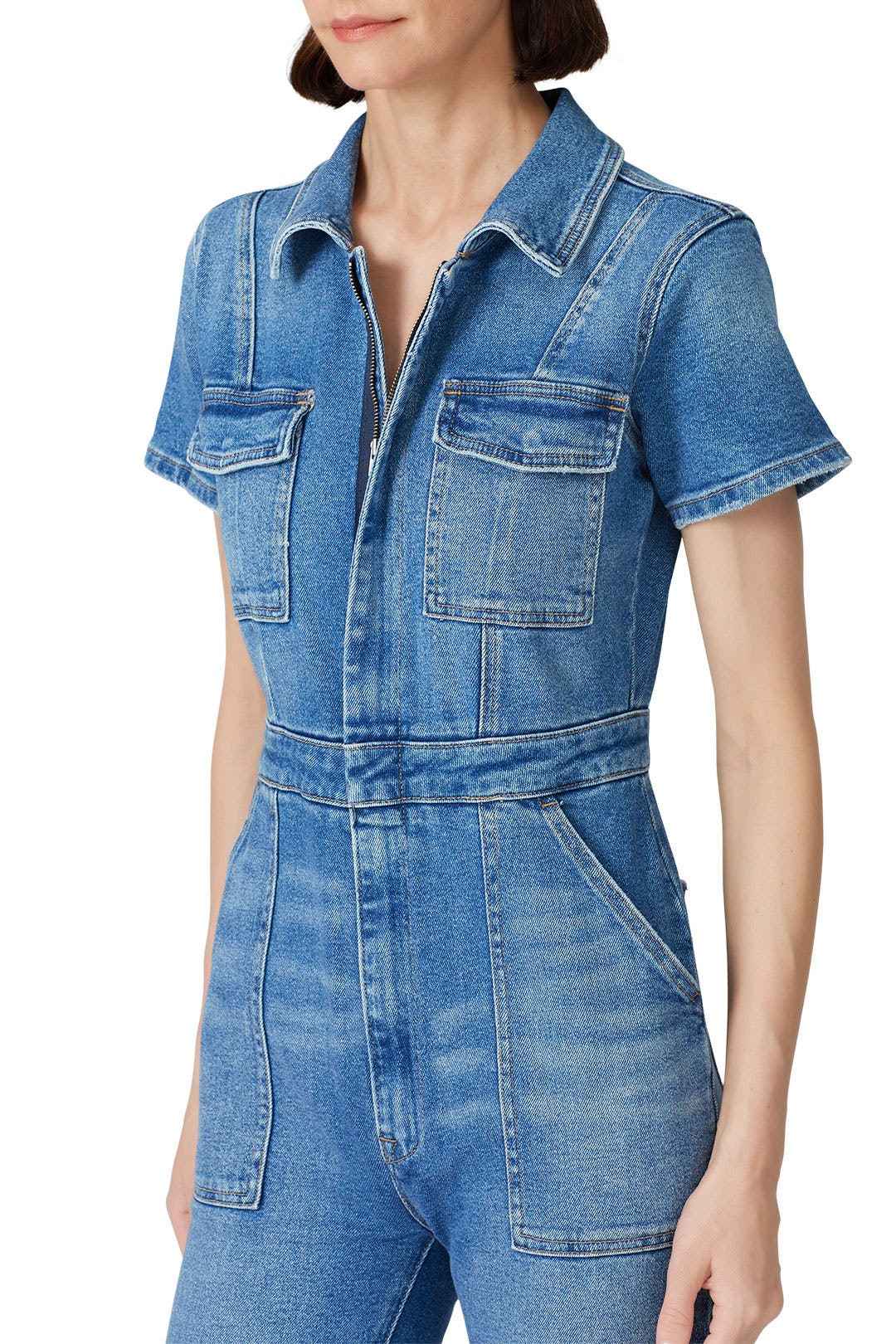 good american jean jumpsuit