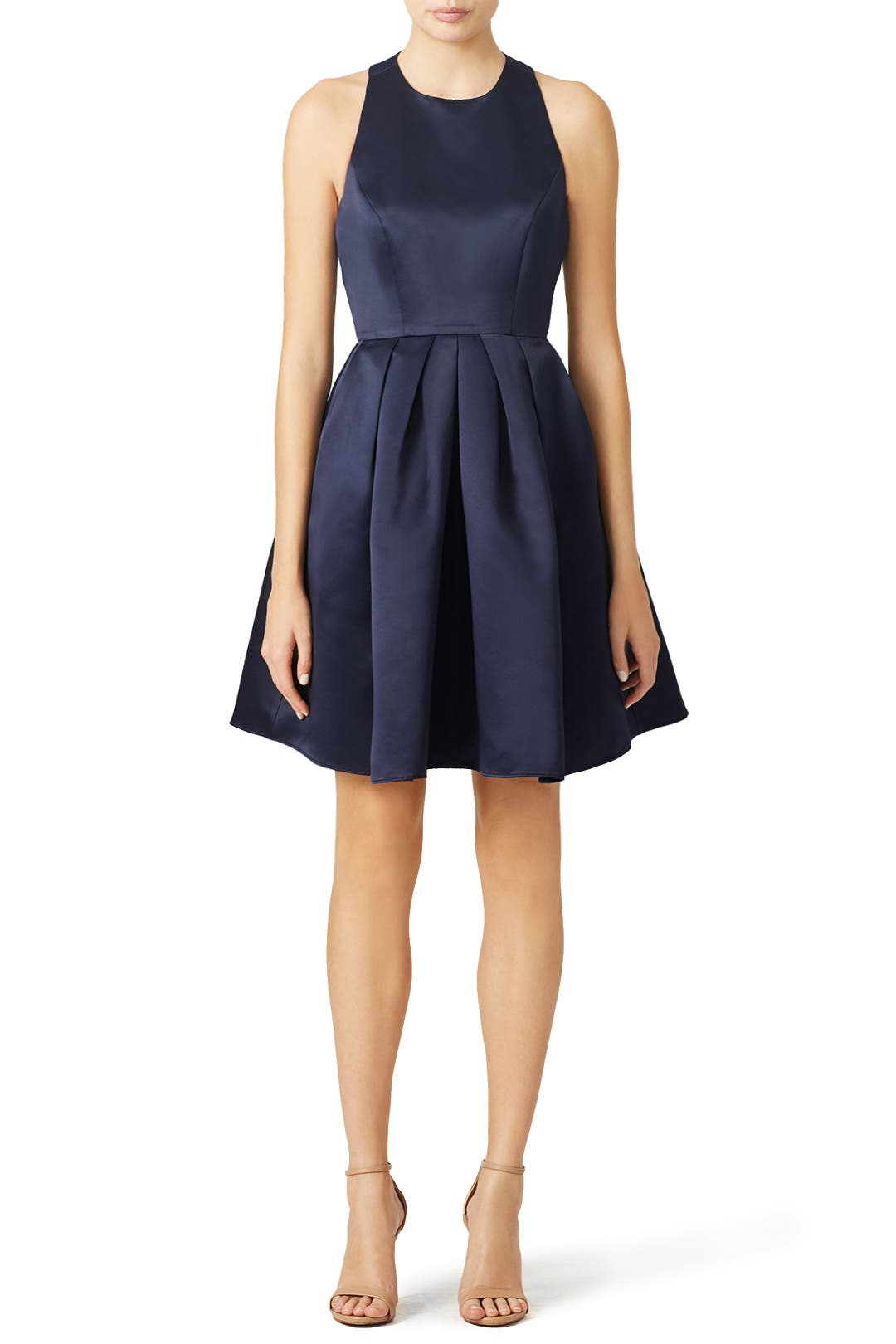 Navy Bow Jersey Dress main image 1