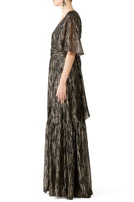 ba&sh metallic nixon gown