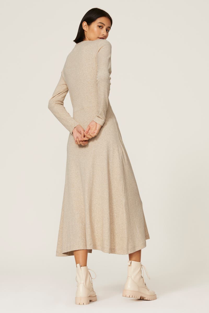 Oatmeal Rib Knit Dress by Club Monaco 
