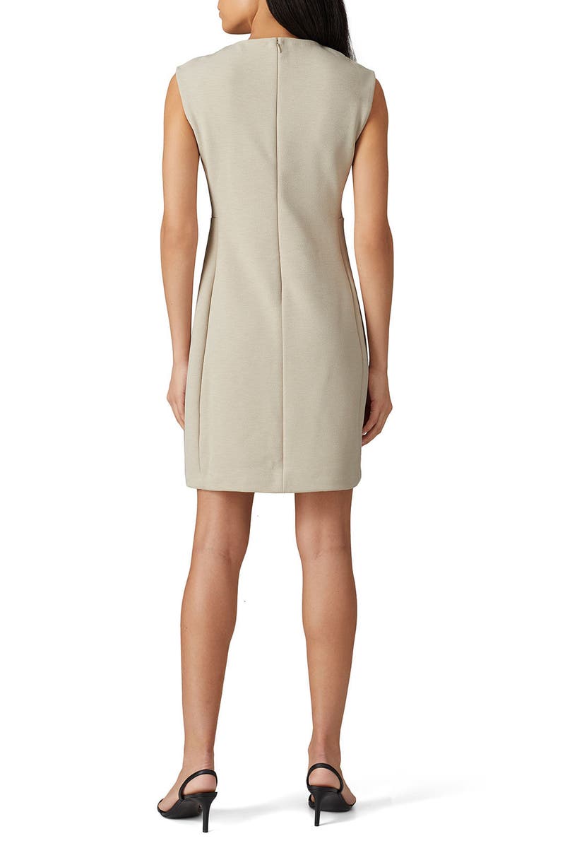 Cream Sculptural Mini Dress by Club 
