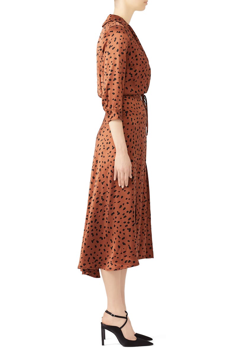 bec and bridge wild cat midi dress