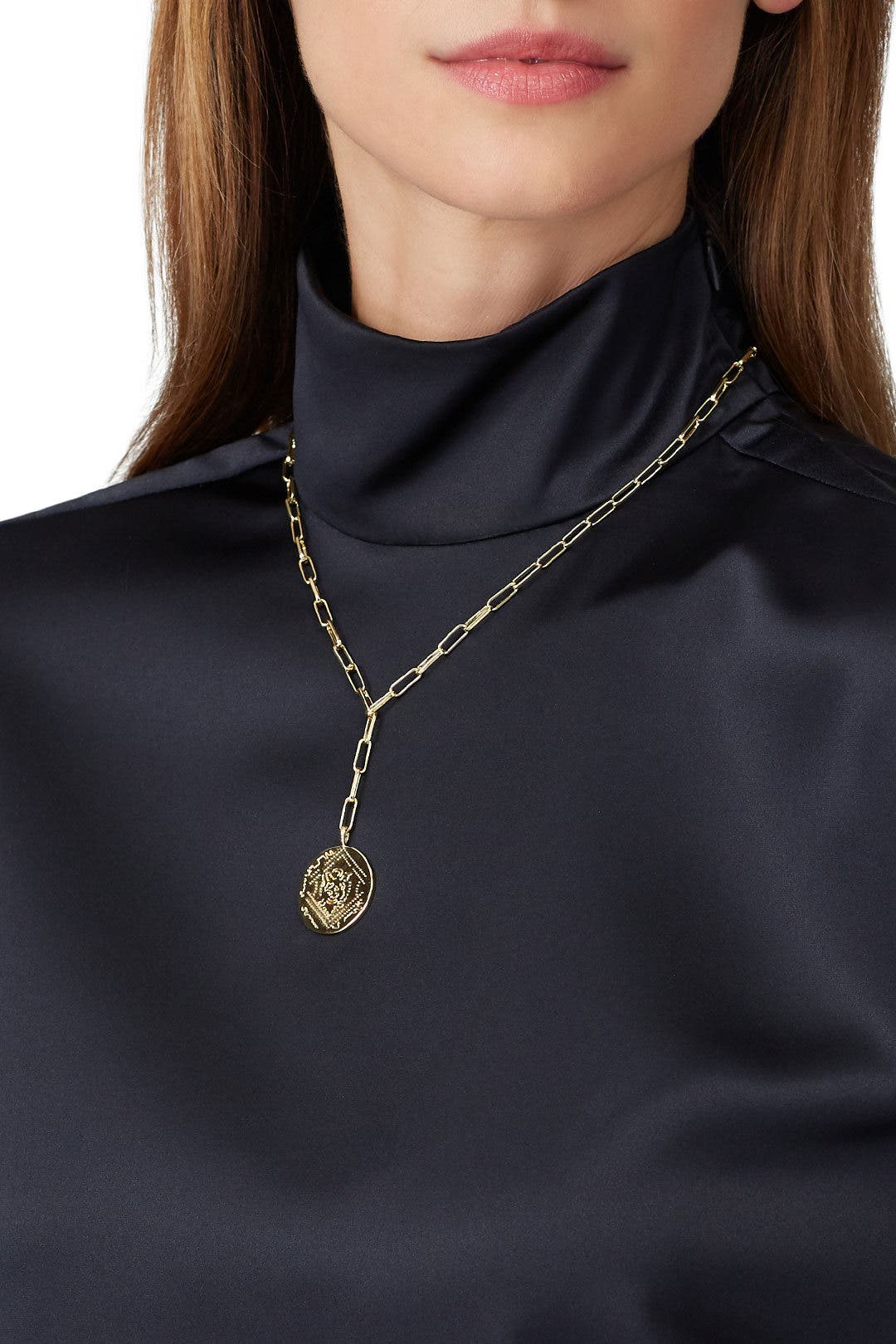 Ana Coin Lariat Necklace by Gorjana 