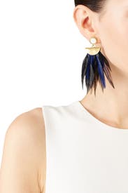 Black Parrot Earrings By Lizzie Fortunato For 34 The Runway