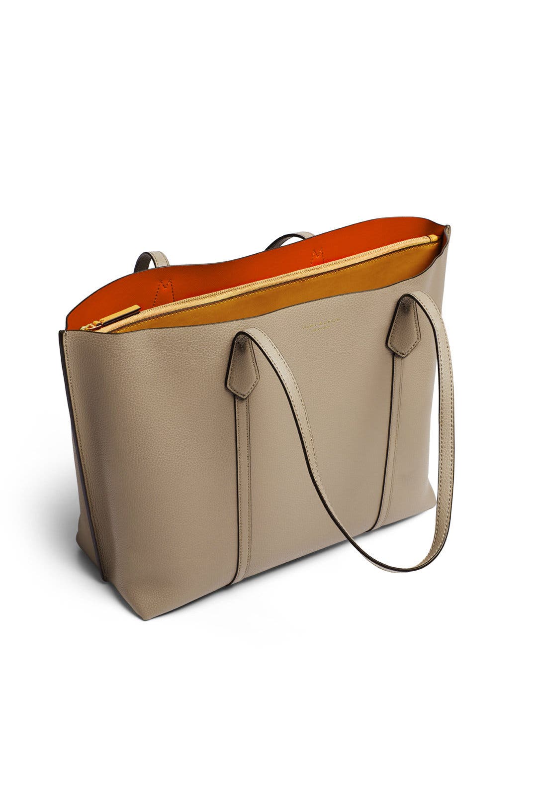 tory burch perry tote grey heron