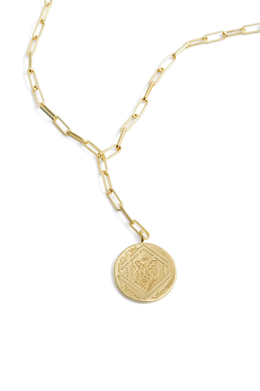 Ana Coin Lariat Necklace by Gorjana 